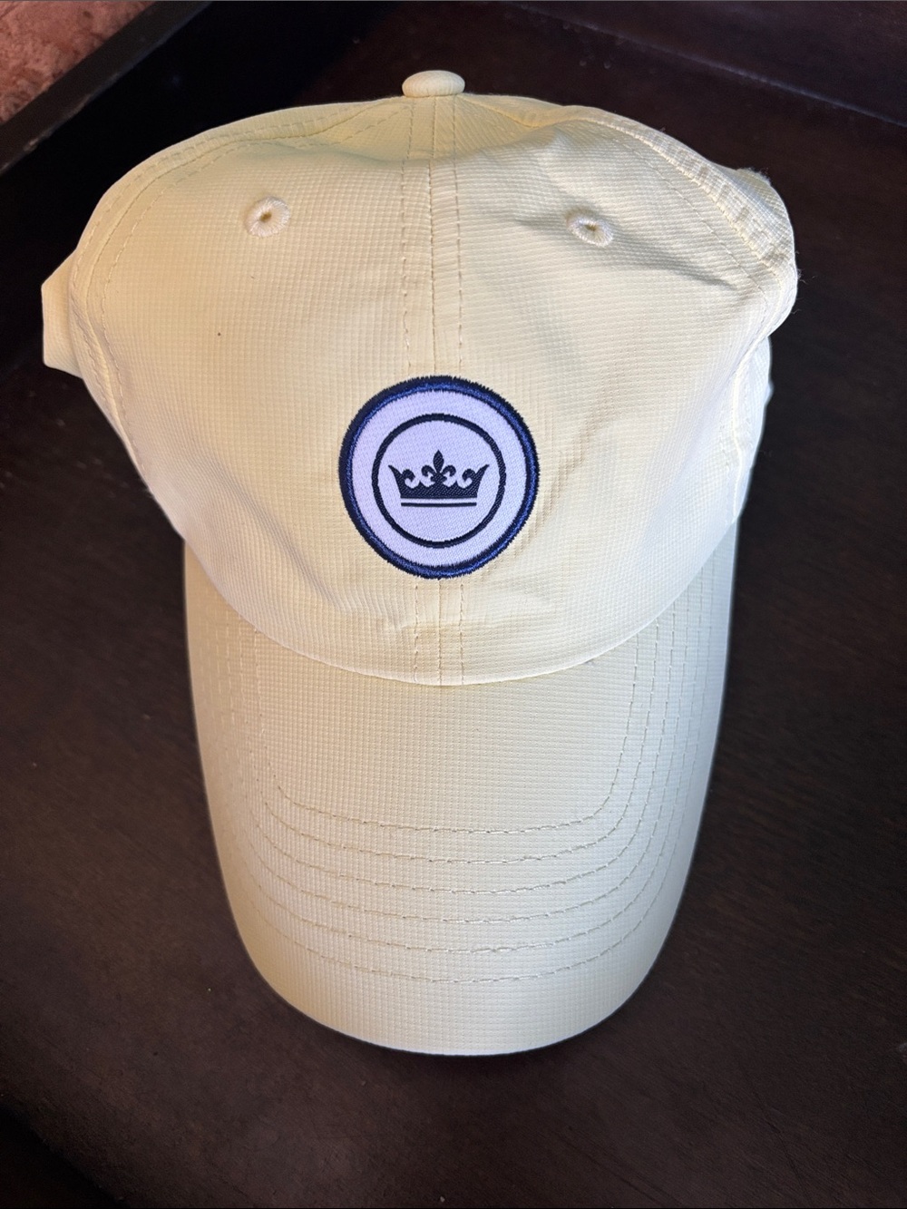 Peter Millar Chamois Crown Seal Performance Hat Pale Yellow
